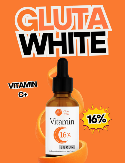 Vitamin C Serum For Face Glowing & Dark Spots | Gluta White Vitamin C 16% Serum 30Ml